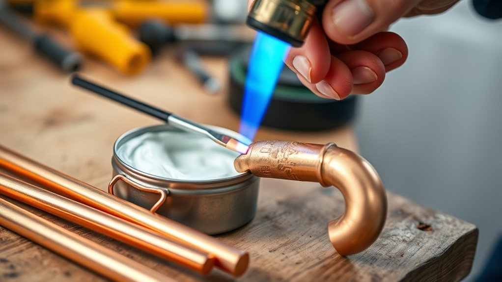 braze copper pipe properly