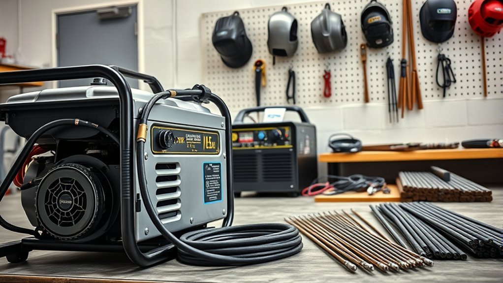 Calculating generator size for a welding machine from its electrical input specifications