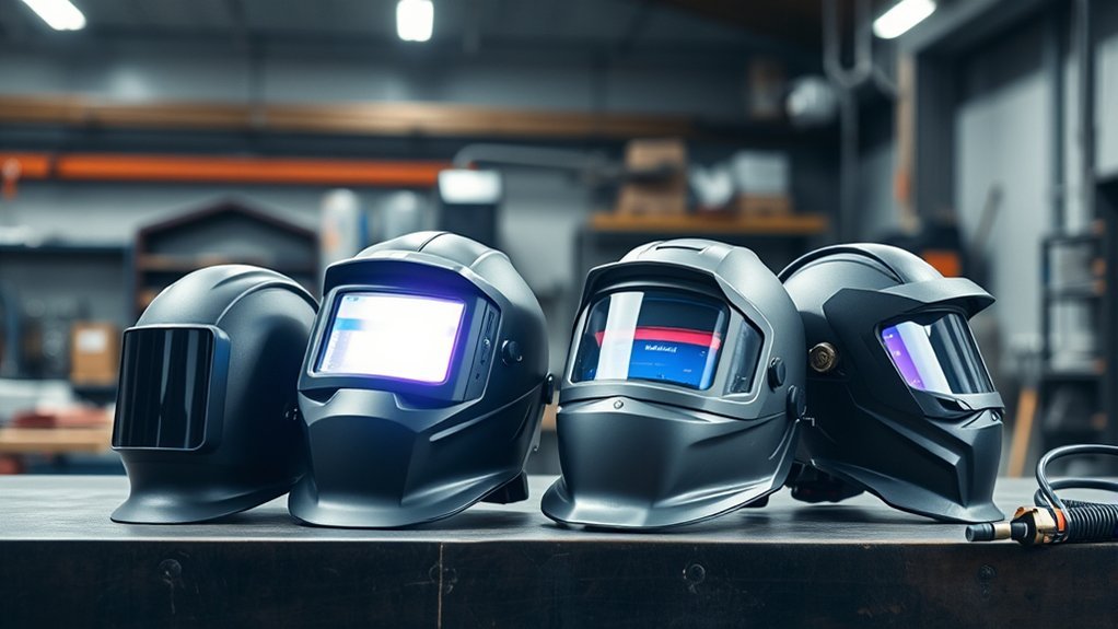welder choosing the right welding helmet for the welding process
