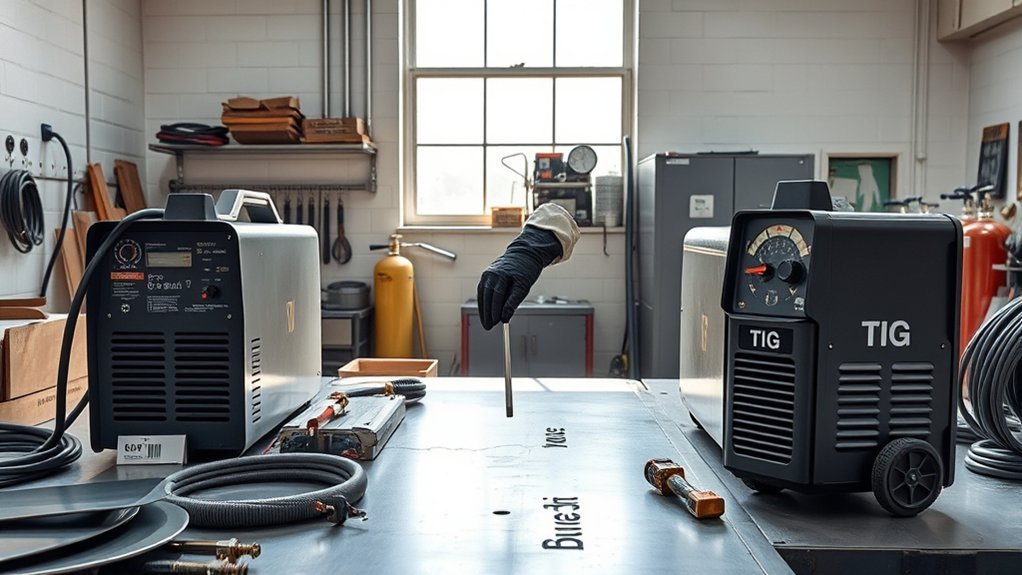 comparison for choosing MIG, TIG, Stick, and flux-cored welding processes