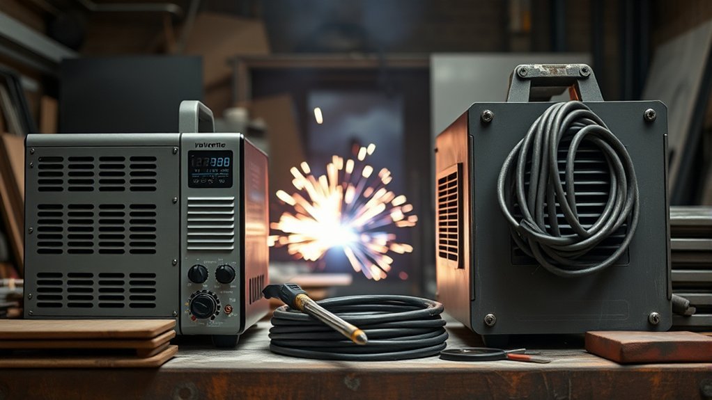 Compact inverter welding power source designed for portable welding