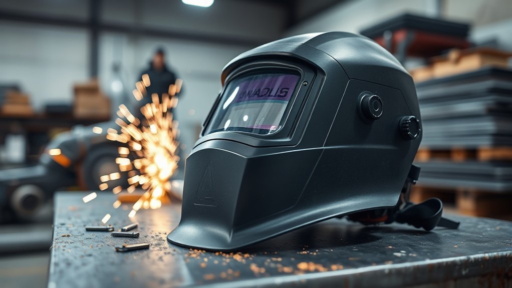 dedicated welding helmet setting