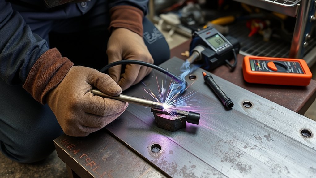 Common stick welding problems including spatter, porosity, undercut, lack of fusion, and arc instability