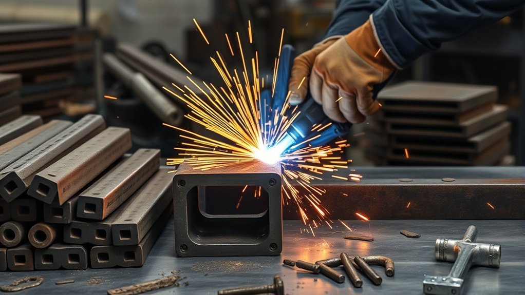 Ferrous iron-based metals used in welding and fabrication