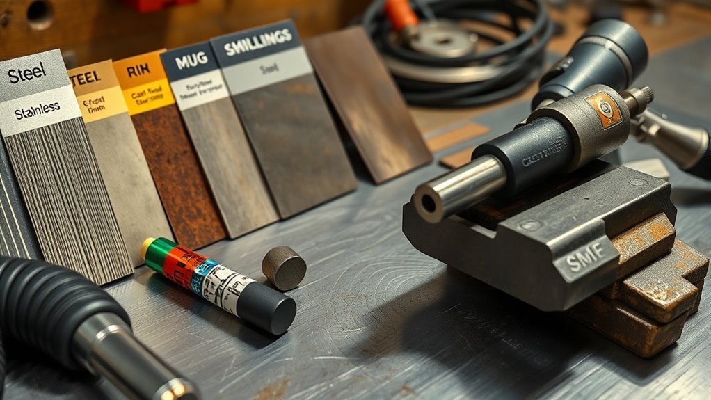 Iron-based ferrous metals used in welding and fabrication