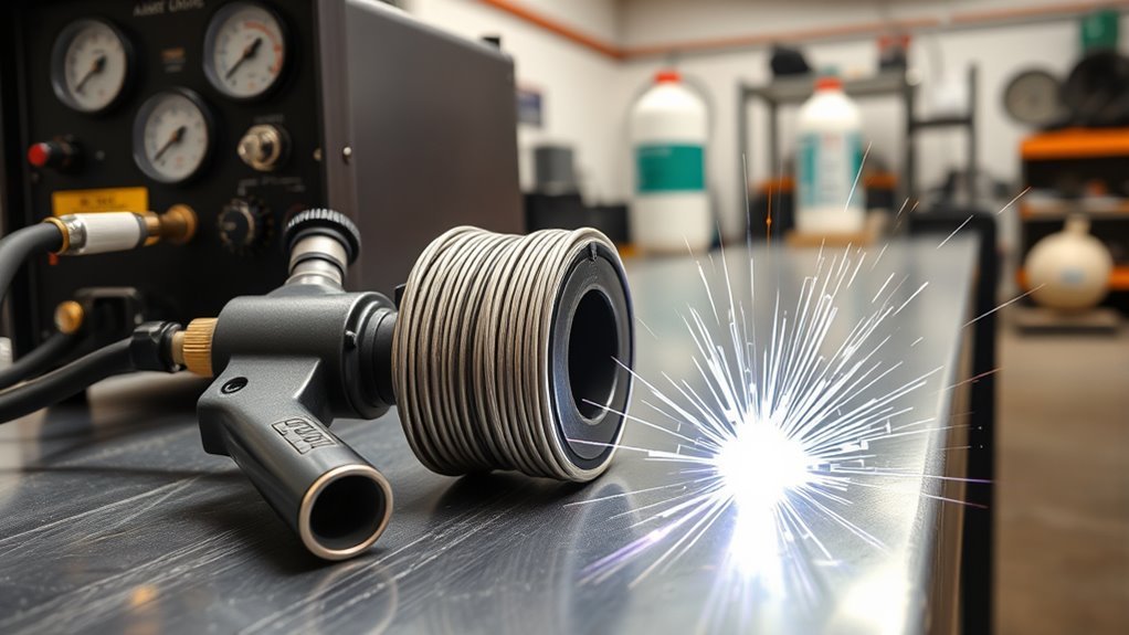 mig welding aluminum setup