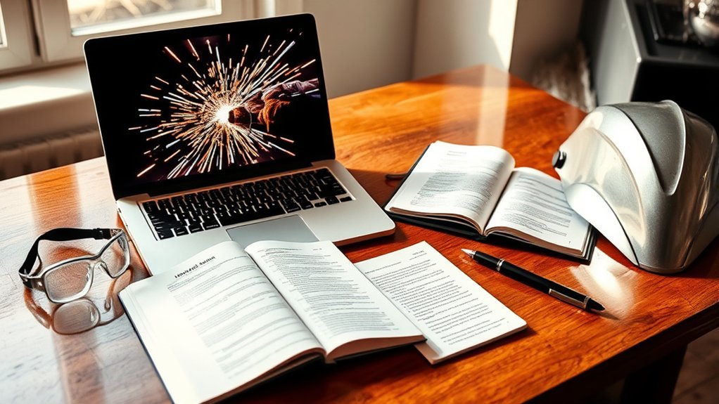 writer researching online welding content and technical writing opportunities