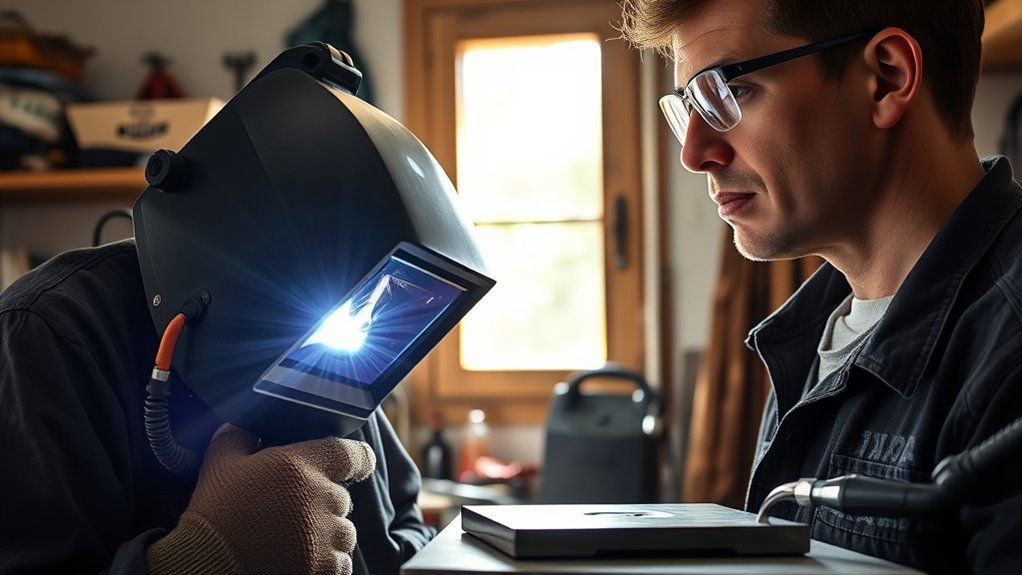 test welding helmet regularly