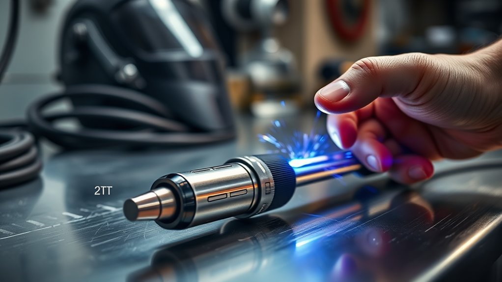 2T and 4T welding trigger modes on a welding machine