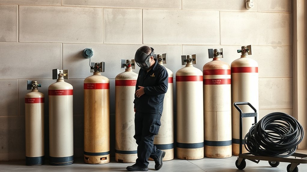 welding gas cylinder selection