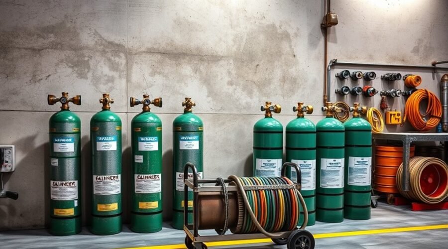 welding oxygen cylinder safety