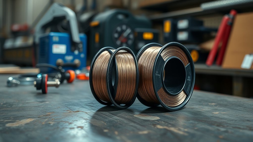 comparison of .030 and .035 flux core wire diameter and welding output